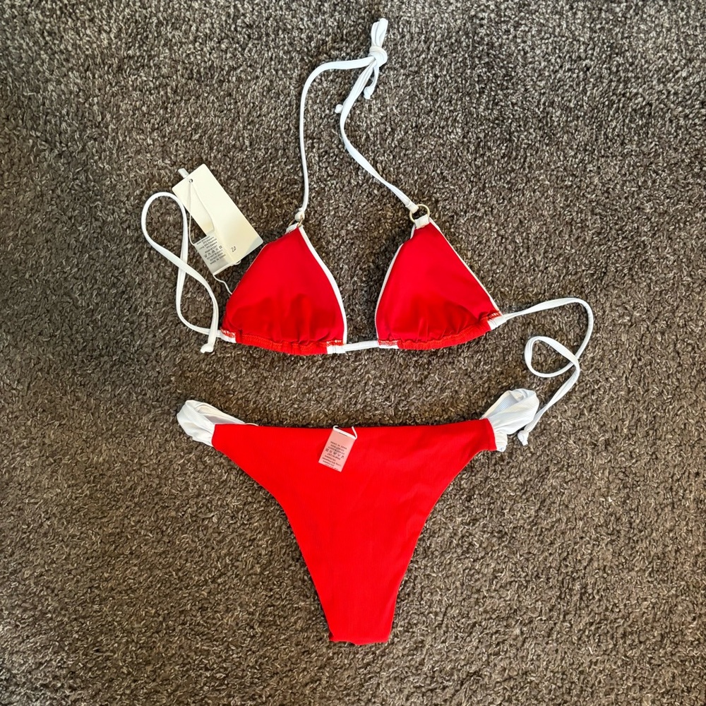 Red Triangle Swimsuit - Picture 7 of 7